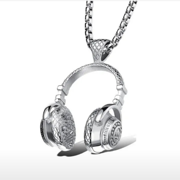 Headphone Pandant Necklace - Picture 2 of 4